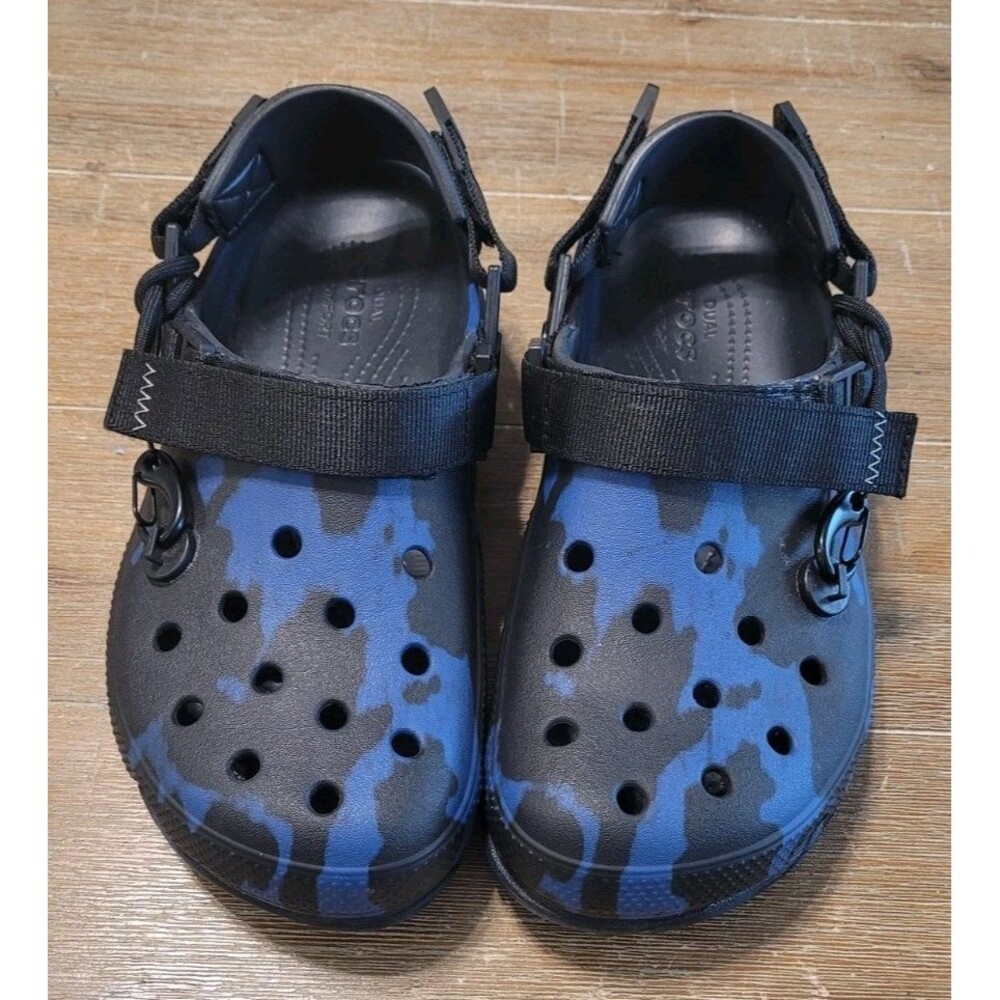 New Crocs Post Malone x Duet Max Clog Hardware Blue Camo Black Mens 7 Womens 9